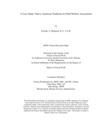 A Case Study: Native American Traditions in Child Welfare Assessments