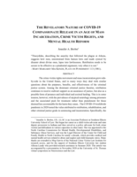 The Revelatory Nature of COVID-19 Compassionate Release in an Age of Mass Incarceration, Crime Victim Rights, and Mental Health Reform