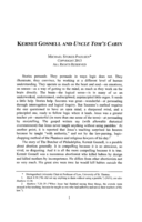 Kermit Gosnell and Uncle Tom's Cabin