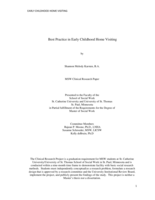 Best Practice in Early Childhood Home Visiting