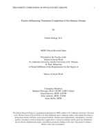 Factors Influencing Treatment Completion of Involuntary Groups
