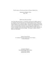 The Prevalence of Psychosocial Issues in Primary Medical Care