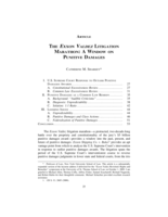 The Exxon Valdez Litigation Marathon: A Window on Punitive Damages