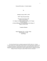 Crime and Prevention: A Textual Analysis