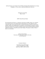 Self-Care Practices and Attitudes Toward CISD and Seeking Mental Health Services Among Firefighters: A Close Look at a Mid-Sized Midwestern Urban City
