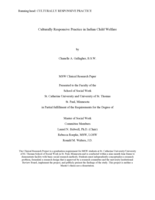 Culturally Responsive Practice in Indian Child Welfare