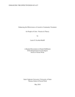 Enhancing the Effectiveness of Assertive Community Treatment for People of Color: Practice & Theory