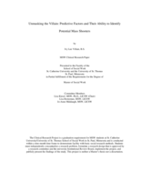 Unmasking the Villain: Predictive Factors and Their Ability to Identify Potential Mass Shooters