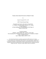 Truancy Intervention Protocols in Olmsted County