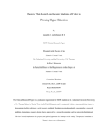 Factors That Assist Low-Income Students of Color in Pursuing Higher Education