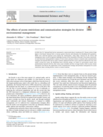 The Effects of Access Restrictions and Communication Strategies for Divisive Environmental Management
