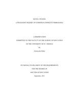 Social Change: A Pedagogic Inquiry of Ethiopian Ethnicity/Tribe/Gossa