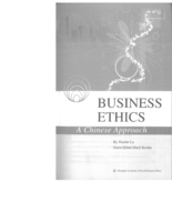 Business Ethics: A Chinese Approach