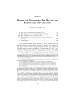 Relief for Preachers: The History of Parsonages and Taxation