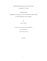 Implementing the Studer Initiatives to Sustain Change: An Interpretive Case Study