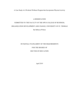 A Case Study of a Worksite Wellness Program that Incorporates Physical Activity