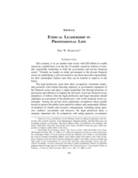 Ethical Leadership in Professional Life