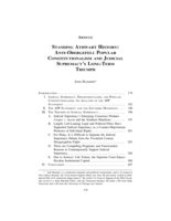 Standing Athwart History: Anti-Obergefell Popular Constitutionalism and Judicial Supremacy's Long-Term Triumph