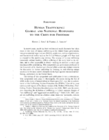 Human Trafficking: Global and National Responses to the Cries for Freedom