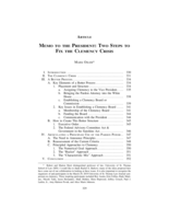 Memo to the President: Two Steps to Fix the Clemency Crisis