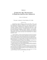 Combating Sex Trafficking: A Perpetrator-Focused Approach