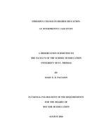 Stressful Change in Higher Education: An Interpretive Case Study