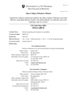 BETH 701 Syllabus