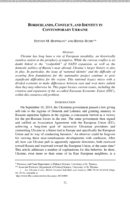 Borderlands, Conflict, and Identity in Contemporary Ukraine
