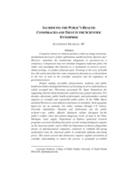 Sacrificing the Public's Health: Conspiracies and Trust in the Scientific Enterprise
