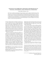 Sales Buy-In of Marketing Strategies: Exploration of Its Nuances, Antecedents, and Contextual Conditions