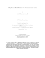 College Student Mental Health and Use of Counseling Center Services