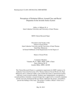 Perceptions of Probation Officers Around Class and Racial Disparities in the Juvenile Justice System