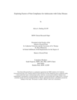 Exploring Factors of Non-Compliance for Adolescents with Celiac Disease