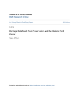 Heritage Redefined: Post-Preservation and the Historic Ford Center