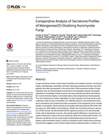 Comparative analysis of secretome profiles of manganese(II)-oxidizing Ascomycete fungi