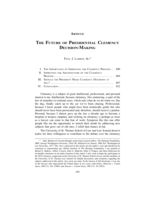 The Future of Presidential Clemency Decision-Making