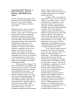 Marketing the BSW Program: A Blend of Creativity, Ideas and Resources
