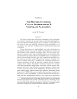 The Outside Investor: Citizen Shareholders & Corporation Alienation