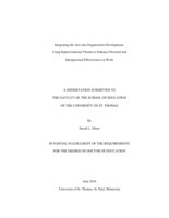 Integrating the Arts into Organization Development: Using Improvisational Theatre to Enhance Personal and Interpersonal Effectiveness at Work