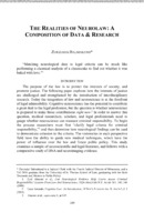 The Realities of Neurolaw: A Composition of Data & Research