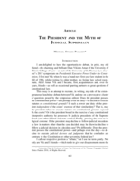 The President and the Myth of Judicial Supremacy