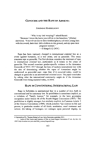 Genocide and the Rape of Armenia