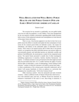 Well-Regulated for Well-Being: Public Health and the Public Good in 19th and Early 20th Century American Caselaw