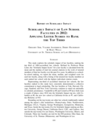 Scholarly Impact of Law School Faculties in 2012: Applying Leiter Scores to Rank the Top Third