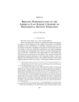 Bringing Purposefulness to the American Law School's Support of Professional Identity Formation