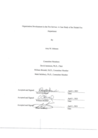 Organization Development in the Fire Service: A Case Study of the Duluth Fire Department