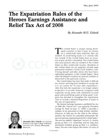 The Expatriation Rules of the Heroes Earnings Assistance and Relief Tax Act of 2008