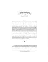 Keshab Chandra Sen and Hindu Image Worship