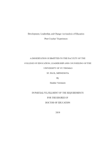 Development, Leadership, and Change: An Analysis of Education Peer Coaches' Experiences