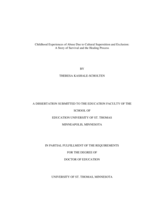 Childhood Experiences of Abuse Due to Cultural Superstition and Exclusion: A Story of Survival and the Healing Process